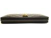 Authentic GUCCI Cat Guccissima Black Leather Round Zip Long Wallet #a926  Refurbished