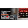 SucceBuy 48pcs Parts Storage Bins Wall Mounted Garage Containers with Wall Panels Tool Organizer for Nuts Bolts Screws Nails