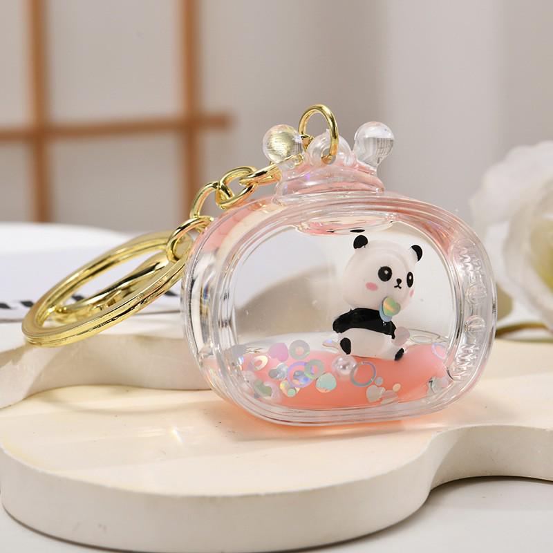 Panda Acrylic Keychain: Car Pendant, Backpack Accessory, Couple Gift