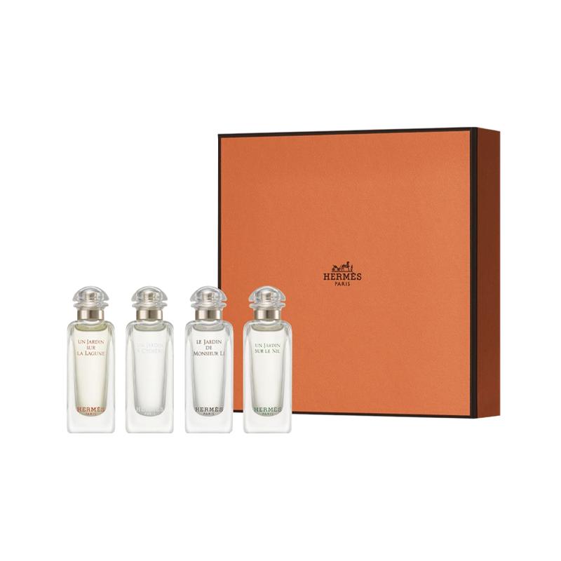 Hermes Sample Set Gift Box Eau De Toilette Set Eau De Toilette EDT Floral Cosmetics 5530655 5530655-New Garden Series Fragrance 7.5ml*4