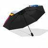 1pc Hello Kitty Starry Night Automatic Opening Folding Umbrella - Portable 3-Fold Design with Iron Frame, Perfect for Outdoor Use, Festive Gifts, Trav