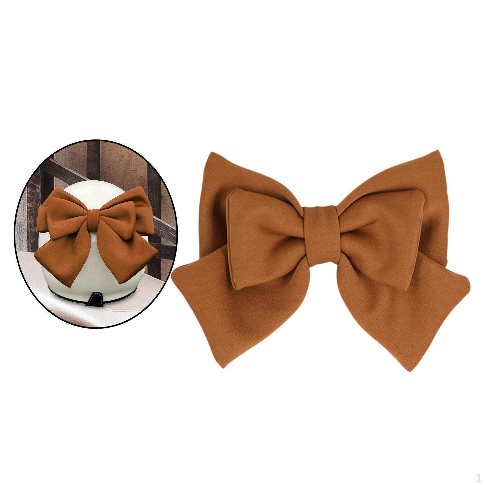 

Очаровательный шлем, украшение в виде банта, очаровательный однотонный милый декор, аксессуары, украшение коричневый