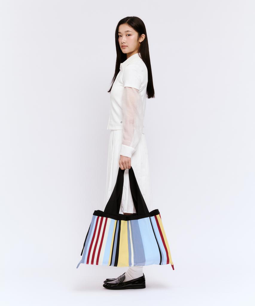 Pleatsmama Große Umhängetasche Urban Stripe