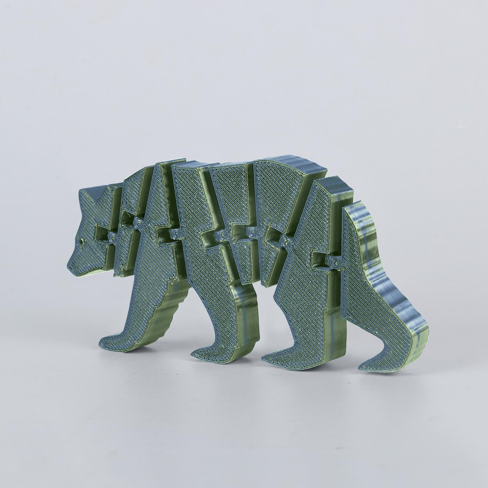 

3D-печатный медведь 3D-печатный шарнирный червяк игрушка для взрослых и детей игрушка таинственный медведь One Size