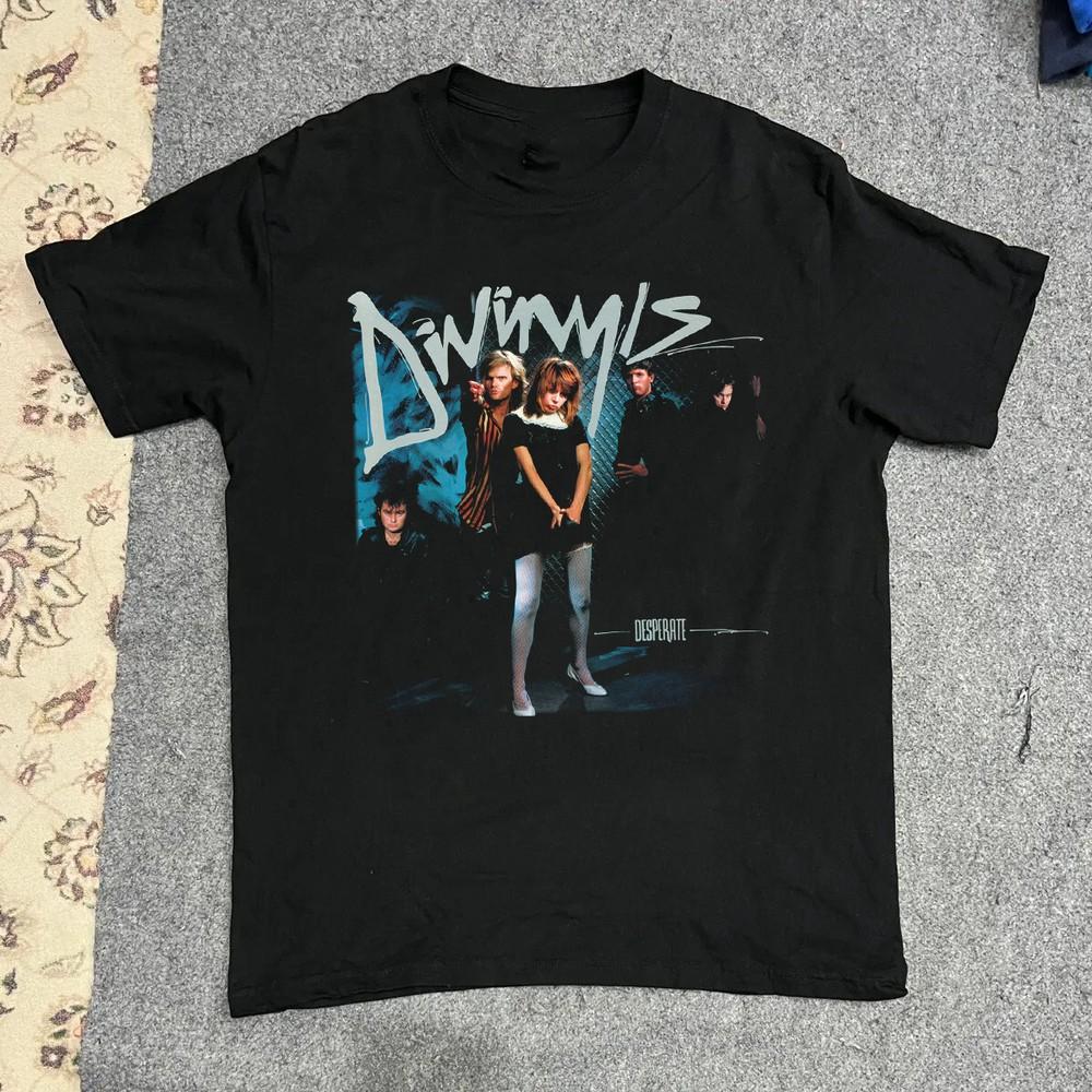 NEW Divinyls - Desperate Short Sleeve T Shirt Black Gift Unisex All Size Unisex T-Shirt M