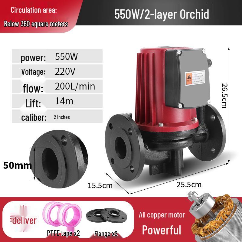 220V Silent Automatic Heating Circulation Pump for Underfloor Heating and Geothermal Systems