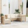 VidaXL Garden Lounge Set with Cushions 5 Pcs Beige Braided Resin 3261835