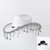 Shimmering Sequins Star Fringe Cowboy Hats Woman Female Lightweight Cowboy Hats Western Party Hat Male Windproof Hat