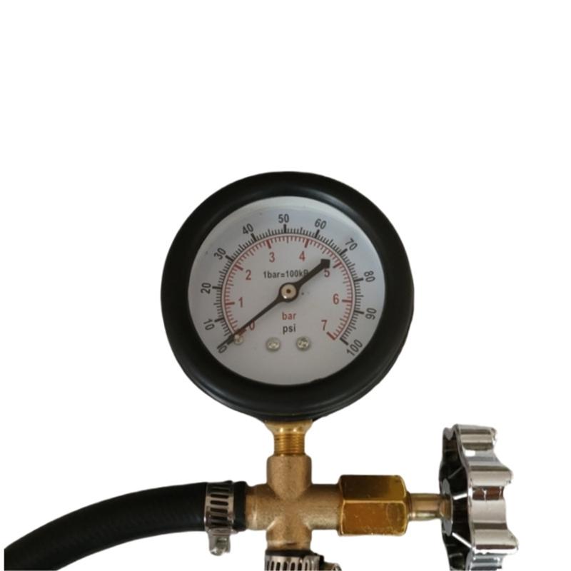 Comprehensive Gas Pump Pressure Testing Gauge With Clear Display for Motorcycle Vehicles with High Precise Measurement