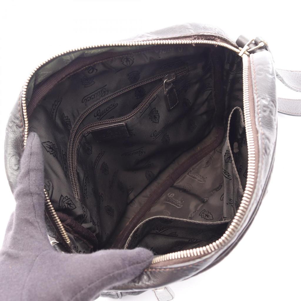 Used GUCCI Guccisima Shoulder Bag 201448 leather Brown Used Women