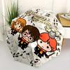 1pc Cartoon Harry Potter and Friends Automatic Opening and Closing Umbrella - Small Umbrella Suitable for Various Occasions, Portable 3-Fold Smal