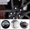 60/65mm Auto Radnaben-Aufkleber Nabenkappe Aufkleber Zubehör für Nismo Almera Elgrand Leaf Murano NV200 Pulsar Teana X-Trail