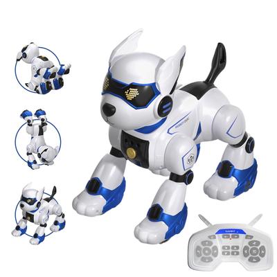 ROBOT PLAZA Robot Dog Remote Gesture Touch English Voice Easy USB Perfect Birthday Gift for Boys and Elementary School Students Toy, Multifunctional,