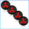 For Mitsubishi Lancer Lancer ASX Outlander 2 3 Pajero Mirage exzos Pajero 4 4PCS Auto Wheel Center Hub Tyre Vehicles Caps Cover Rim Sticker Badge