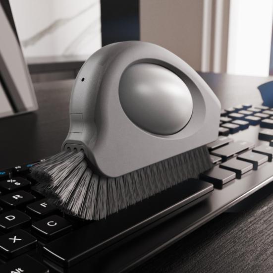 3v1 Kartáč na čištění okenních drážek se škrabkou Tuhé štětiny Ergonomická rukojeť Nástroj na čištění drážek