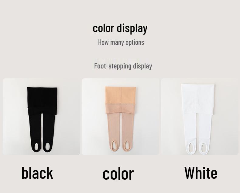 Barnens Vår & Höst Vita Fleece Dansleggings och Strumpor