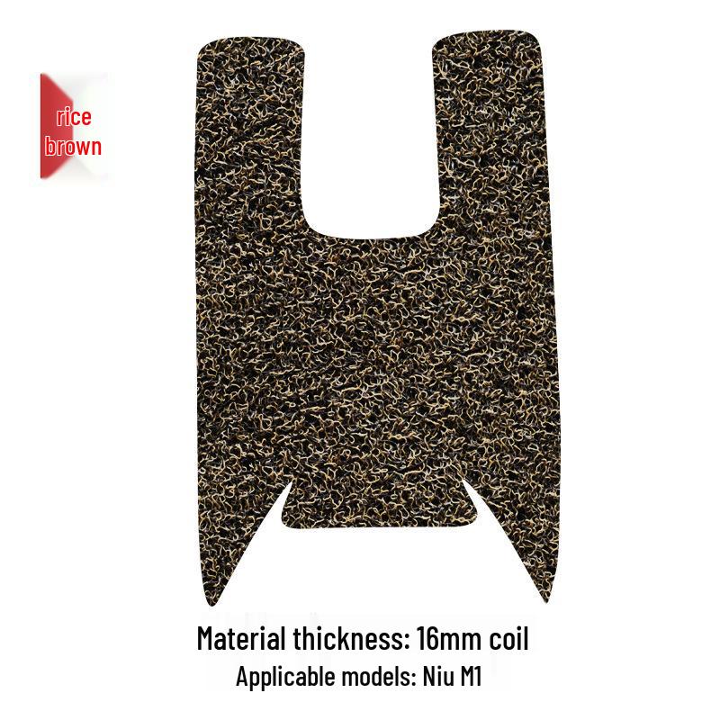 Waterproof, Wear-Resistant Silk Ring Foot Mat for Niu M1 Electric Vehicle