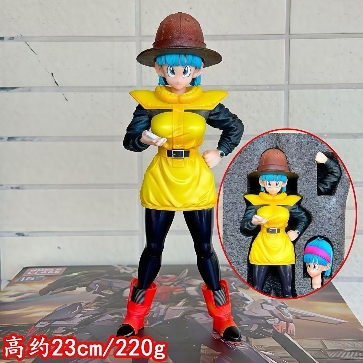 

Bulma Double-Headed Sculpture Replaceable Dragon Ball Figure Anime Trendy Statue Model Decorative Gift VF GK Round Sensory Compression Bouncy Durable