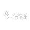 [JASDESIGN] Dog Sticker DOG IN CAR Seal Dog Dog Car Motorcycle Decal JM-141 (White Silver, 1)