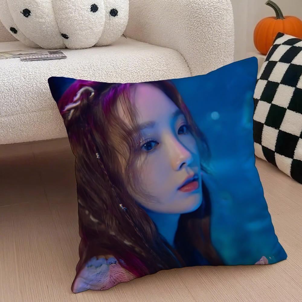 Singer Powerful TTaeyeon Cushion Cover Throw Pillow Cover Hidden Button Durable Polyester Chair Cushion