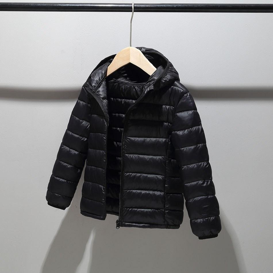 2025 Boy Girl Outerwear Teen Hooded Cotton Padded Tops Teenager Light Clothes Children Korean Puffer Jacket Zipper Warm Snowsuit