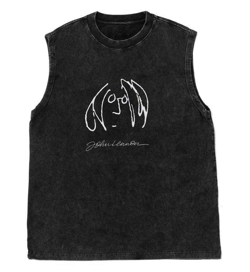 

Мужская майка топ рок-группа Beatle графический принт оверсайз майка для спортзала женская футболка винтажная выстиранная безрукавка Y2k одежда 3XL