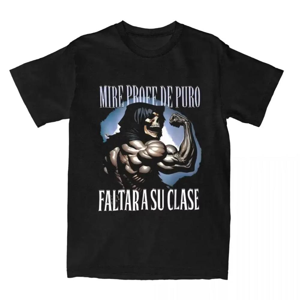 Vintage T Shirt Calacas Chidas Gym Cotton T-Shirts NMS CULEROS QUIEN SE TOMO MI AGUA Popular Tee Shirt Man Summer Casual Tees