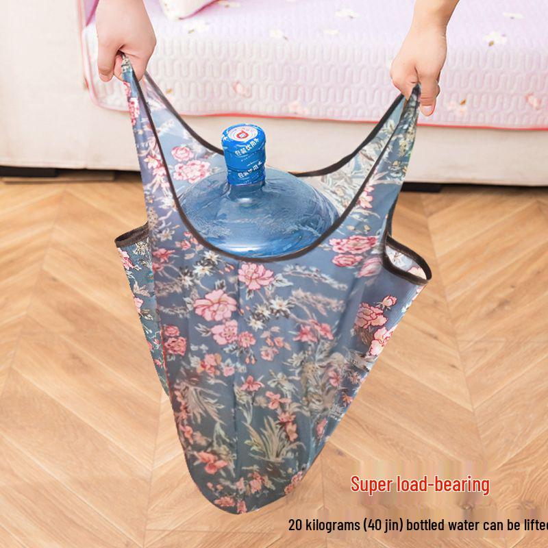 Eco-Friendly Large Capacity Flower Tote - Foldable, Waterproof, and Convenient for Shopping