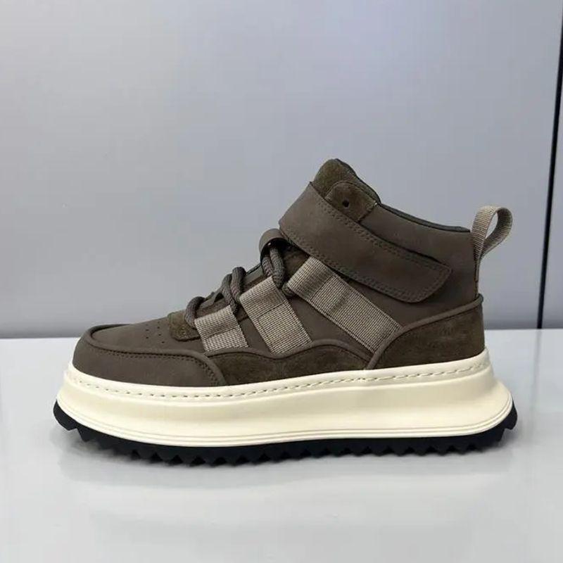 Herrenschuhe Sommer 2025 neu mittelhohe Arbeitskleidungsschuhe höhenverstellbare Schuhe Lederoberfläche Freizeitschuhe Herren