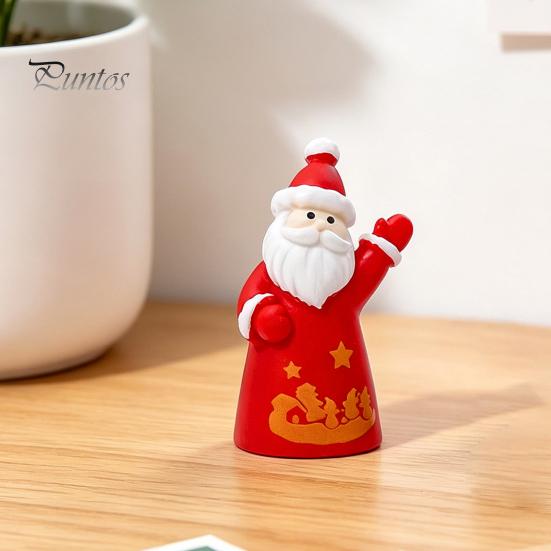 Resin Craft Supplies 2Pcs Mini Christmas Figurine, Santa Claus Snowman Dolls, DIY Accessories for Micro Ornaments Landscape Dollhouse Cake Decor,