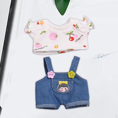 Mini 6 Zoll Puppenkleidung, süßer Kleidungsanzug, Mütze, bequem für Mädchen,