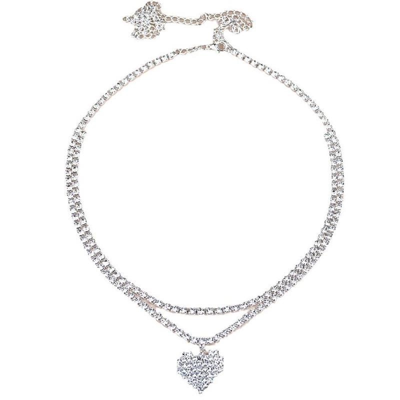 Multi-Layer Love Waist Chain Fashionable Water Drop Rhinestone Body Chain Accessories Chain Chain Decoration Multi-Circle Waist Belt