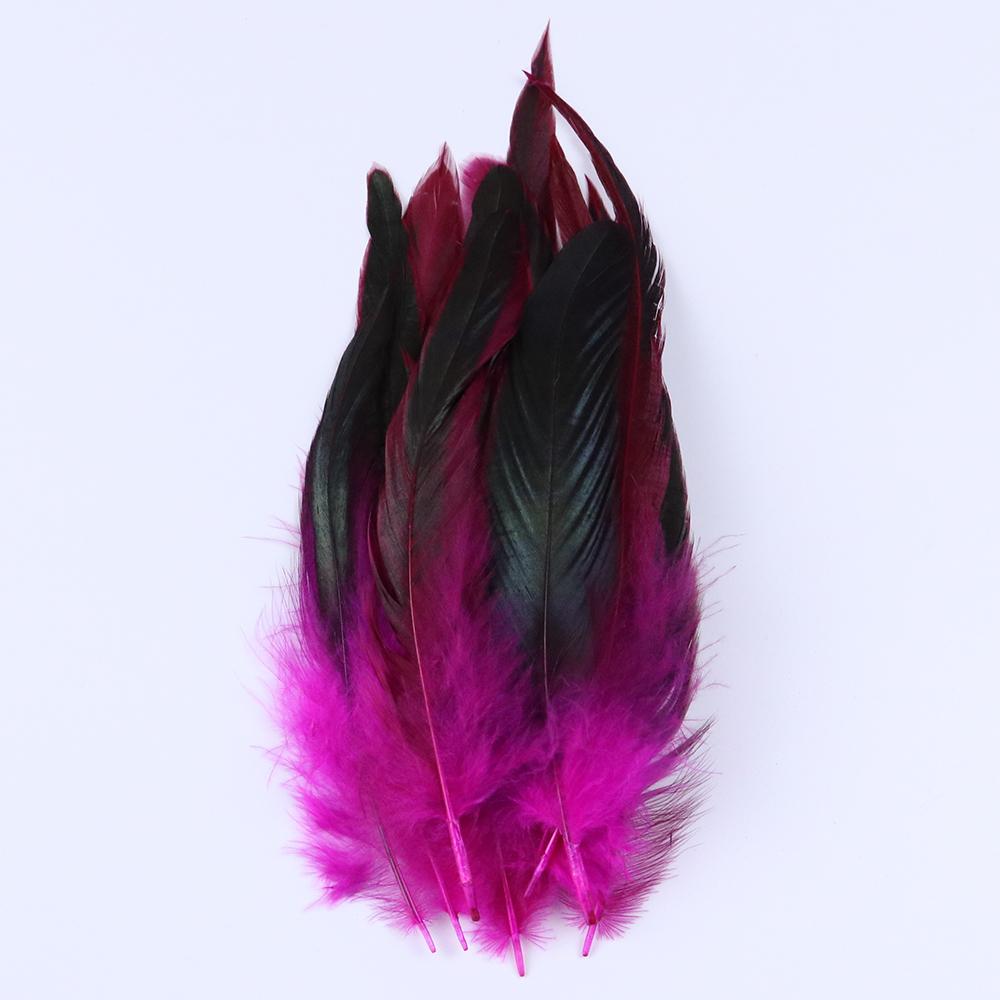 50Pcs/Lot Natural Color Rooster Feathers 6-8 Inch/15-20 CM Pheasant Chicken Feather for Crafts Jewelry Earring Making Plumes