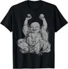 Silver Laughing Buddha Yoga, Buddha Buddhist T-Shirt