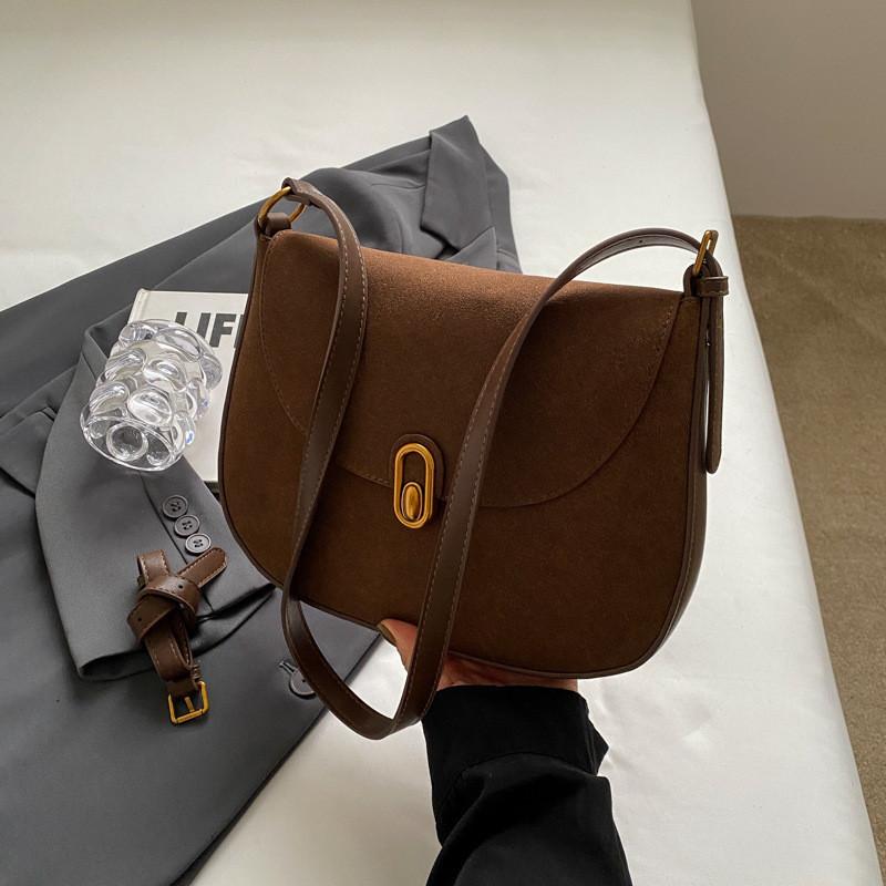 Fashionable Small Shoulder Bag For Women 2023 Winter Vintage Casual Korean Style Cross-border Trend