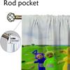 Nowoczesne zasłony do salonu 2 sztuki Rolety Teletubbies Zasłona zaciemniająca do pokoju 2 panele Dekoracja na Halloween Tiul do sypialni