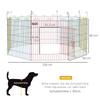 Pet Playpen Crate, with Eight Panels, Door, for Indoors and Outdoors, 60H X Diameter 156cm
