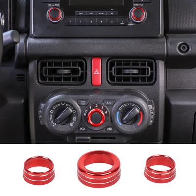 ANTC Suzuki Jimny Airconditioning Knop Knop Cover, Aluminiumlegering Airconditioner, Draaiknop Cover,