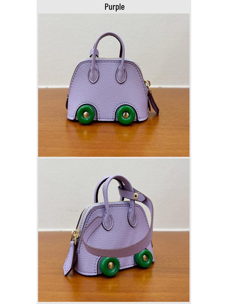 Mini Wheel Shell Bag Charm: Cute Coin Purse & Earphone Accessory - New Bowling Bag Charm