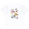 Kawaii Breakfast Food Cat T-Shirt Cute Japanese Cat Graphic Tee Casual Short Sleeve Shirt for Men Women Top Minimalist