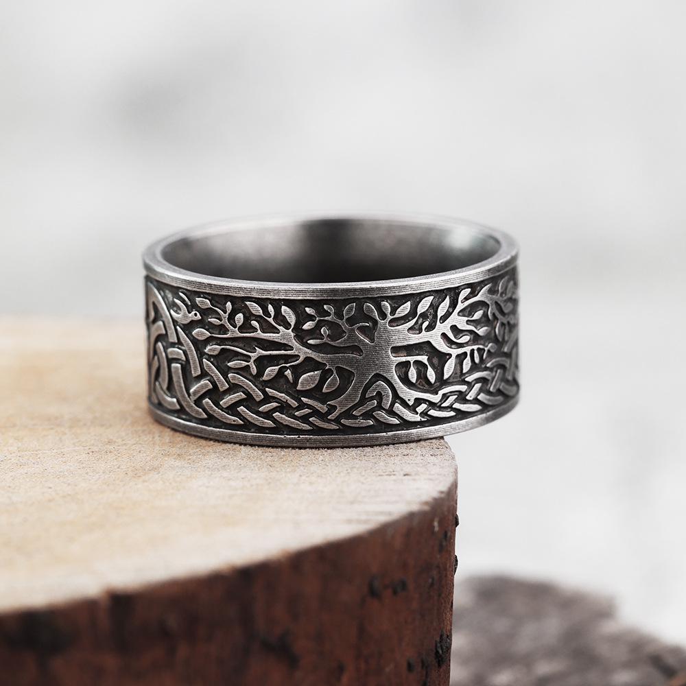 Thanksgiving Stainless Steel Family Engraving Rings - Parent-Child Gift