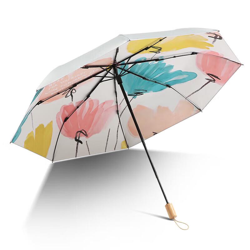 Paradise 3-Fold UV Protection Floral Umbrella