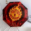 1 PC Automatic Folding Umbrella - Manchester United F Custom Name Pattern, Portable & Foldable Design with 8 Ribs, Christmas Birthday Gifts
