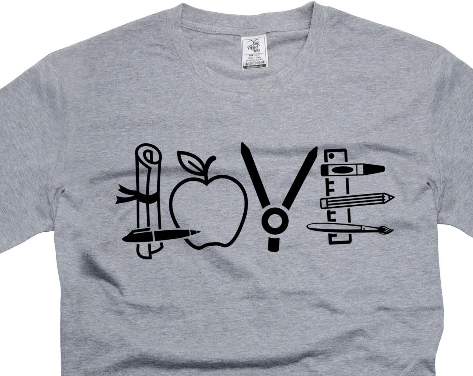 Cute Teach Shirt Love Teach Shirt Teacher Shirts School Teacher Shirt Back To School shirts Teacher Gift Ideas Teacher unisex tee 4XL