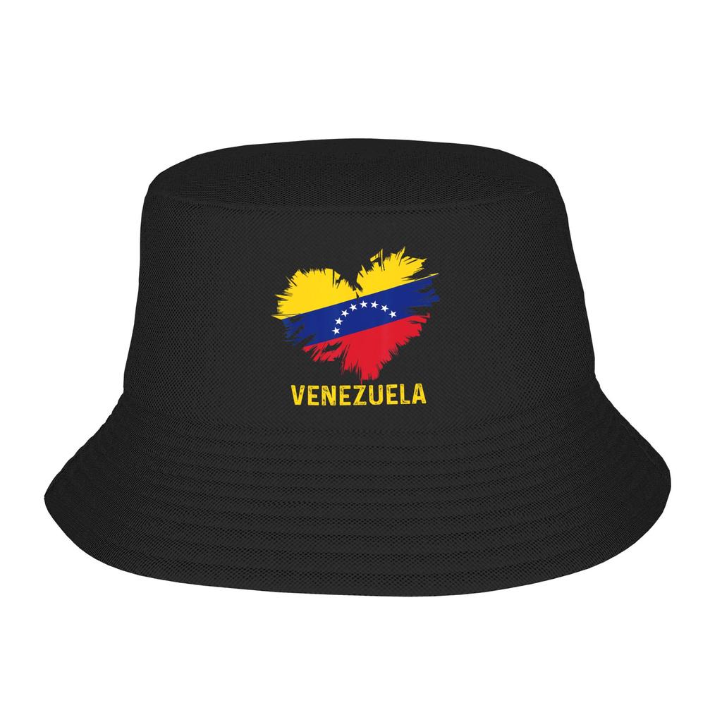 Venezuela Coat Of Arms Bucket Hat Unisex Travel Venezuelan Sun Hats Fashion Packable For Outdoor Sport Fishing Hats Dropshipping