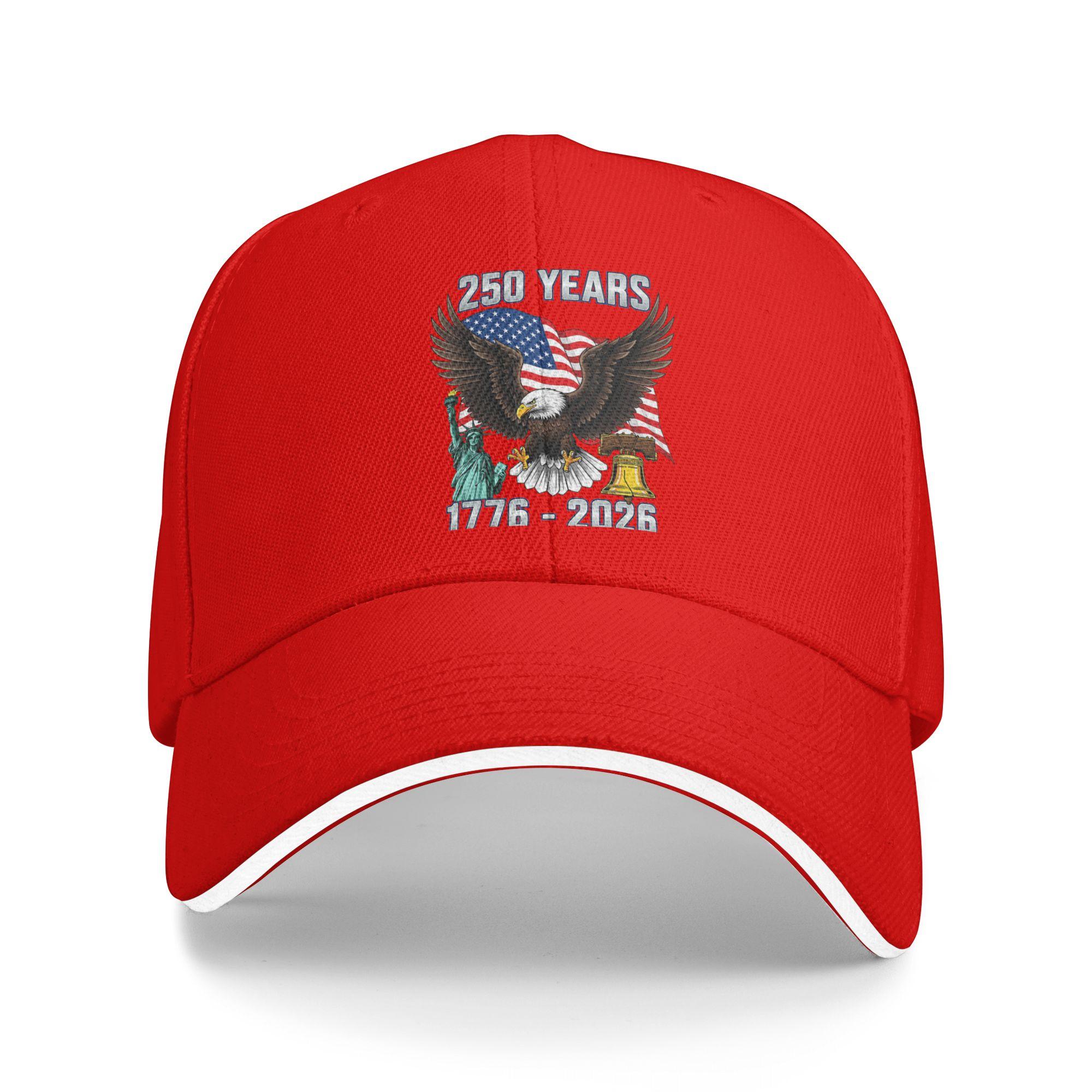 250 лет Американский 250-летие США Флаг США 4 июля Солнце Бейсболка Летняя Женская Мужская Охота Туризм Бейсболки One Size
