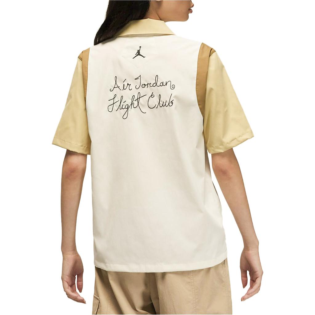 Jordan Contrast Letter Print Short Sleeve Shirt Women Tops Sail DZ3341-133