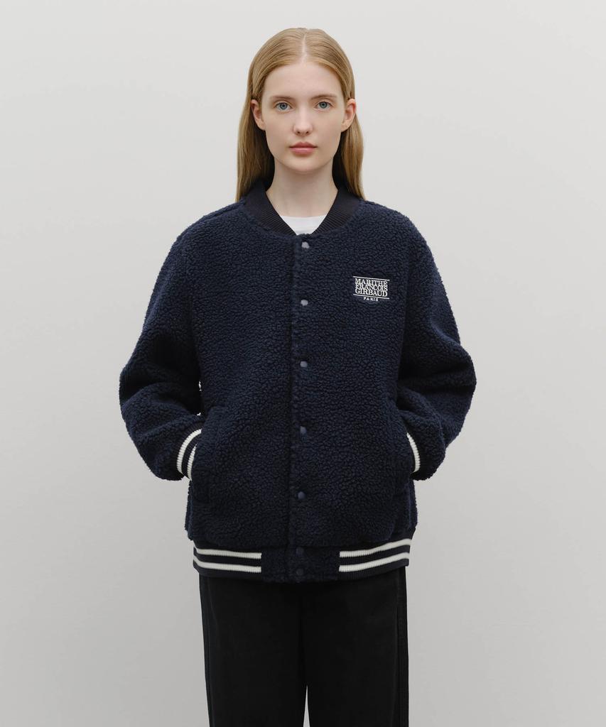 Marith + Franois Girbaud Fleece Varsity Jacket Navy