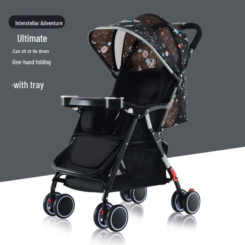 

Huaying Легкая Складная Одной Рукой Детская Коляска - Положения Сидя или Лежа, Ударопрочная Конструкция