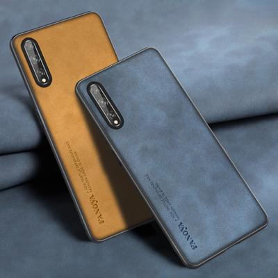 Luxusní kožené pouzdro pro Huawei Y8P P Smart ZS Pro Y9S Y9 Prime 2019 zadní kryt silikonové ochranné pouzdro na telefon pro Honor 9X Pro